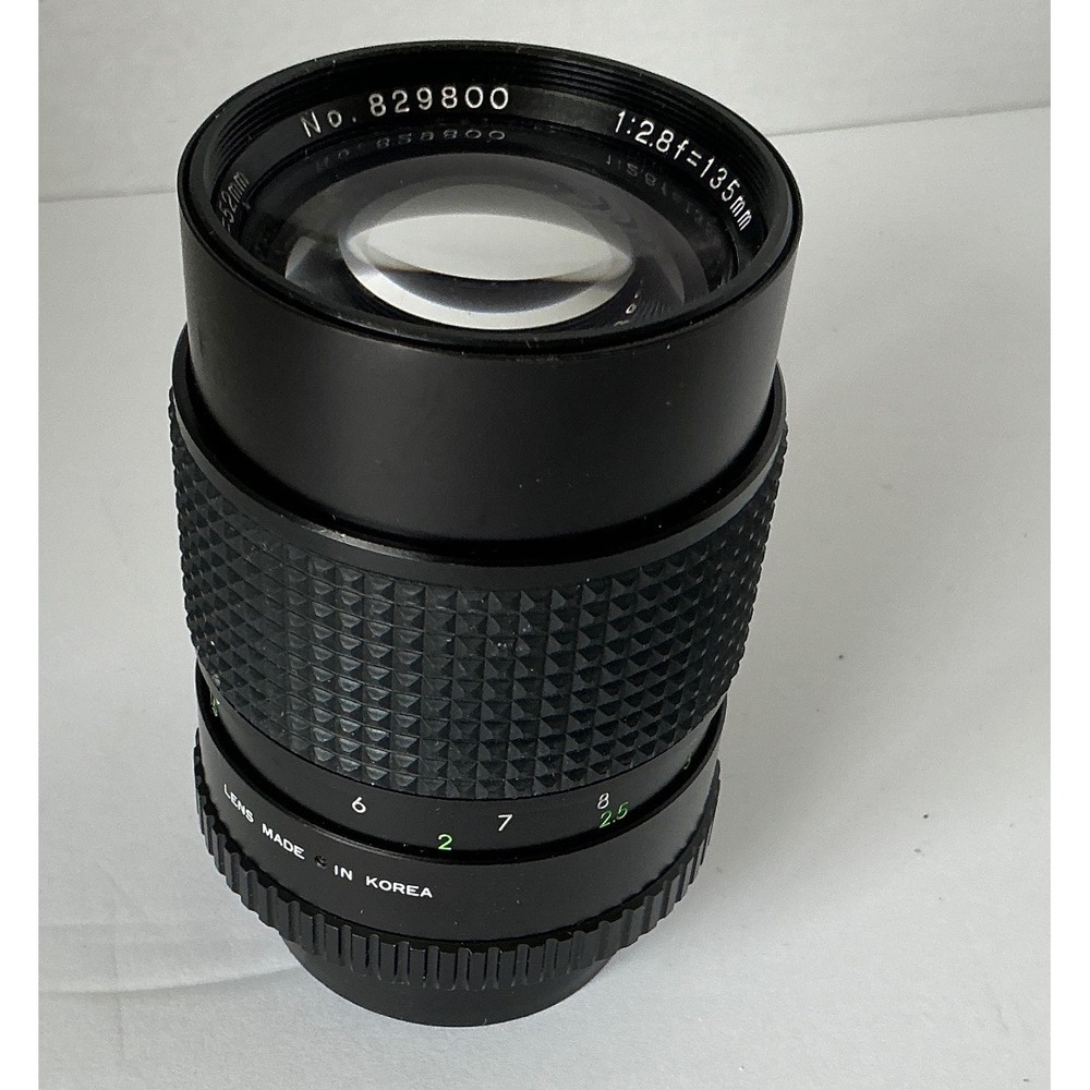 JCPenney Vintage 135mm f/2.8 Coated Optics Telephoto Lens Minolta MD Mount Korea